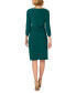 Women's Twisted 3/4-Sleeve Sheath Dress