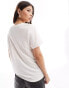 Фото #4 товара ASOS DESIGN linen look scoop neck pocket tee in white