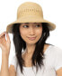 Фото #7 товара Women's Open Inset Band Straw Cloche Hat