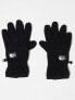 The North Face Etip heavyweight touchscreen compatible fleece gloves in black