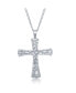 Stainless Steel Designed Cross Necklace Серебристый, 22 - фото #1