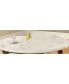 Фото #1 товара Gasha Coffee Table in White Marble & Walnut