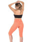 Women's High-Waisted Tummy Control Shaping Capri Leggings