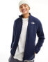 The North Face Glacier 100 zip up fleece in navy