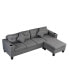 L-Shaped Sectional Sofa Set with Chaise Lounge