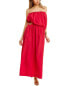 Фото #1 товара Esse Studios Strapless Midi Dress Women's Red 6U/2