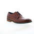 Фото #2 товара Zanzara Shaw ZZ1641C Mens Brown Leather Oxfords & Lace Ups Plain Toe Shoes