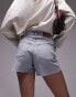 Фото #5 товара Topshop Tall comfort stretch denim short in bleach