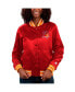 Фото #1 товара Свитшот Starter женский Красная Тампа Бей Бакканирс Сатиновая куртка с кнопками Full Count Varsity