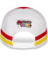 ფოტო #2 პროდუქტის Men's Red, White Kyle Busch Retro Stripe Snapback Adjustable Hat