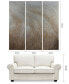 Фото #4 товара Gold Waves 3-Piece Textured Metallic Hand Painted Wall Art Set by Martin Edwards, 60" x 20" x 1.5"