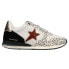 Фото #1 товара Vintage Havana Rock Leopard Lace Up Womens Off White Sneakers Casual Shoes ROCK