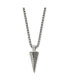Фото #1 товара Chisel brushed Arrow Head Pendant on a Box Chain Necklace
