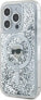 Karl Lagerfeld Karl Lagerfeld KLHMP15LLGKISGH iPhone 15 Pro 6.1" hardcase transparent Liquid Glitter Karl Head Magsafe