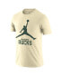 Nike Men's Cream Milwaukee Bucks Essential Jumpman T-Shirt