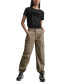 ფოტო #9 პროდუქტის Women's Straight-Leg High-Waist Adjustable-Cuff Cargo Pants