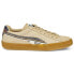 Фото #1 товара Puma Suede Crepe Pattern Lace Up Mens Beige Sneakers Casual Shoes 38666901