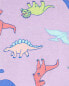 Toddler 4-Piece Dinosaur 100% Snug Fit Cotton Pajamas 3T