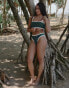 Фото #3 товара 4th & Reckless x Loz Vassallo contrast trim high leg bikini bottom in green