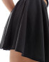 Фото #5 товара Monki super soft cupro mini a-line skirt in black