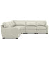 Фото #4 товара Radley 113" 5-Pc. Leather Wedge L Shape Modular Sectional, Created for Macy's