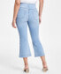 Фото #4 товара Джинсы укороченные с завышенной талией I.N.C. International Concepts Petite Pull-On Cropped Flare Jeans, созданные для Macy's