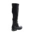 A.S.98 Tye 516338-201 Womens Black Leather Zipper Knee High Boots 6