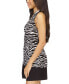 ფოტო #15 პროდუქტის Women's Zebra-Print Button-Front Sleeveless Top