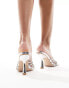 Фото #2 товара Simmi London Estelleah embellished heeled mule in silver