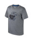 ფოტო #2 პროდუქტის Big Boys and Girls Heather Charcoal Kansas Jayhawks Very Metal T-shirt