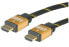 Фото #9 товара Кабель HDMI высокой скорости ROLINE GOLD с Ethernet HDMI M-M 20 м - 20 м - HDMI Type A (Standard) - HDMI Type A (Standard) - черный - золотой