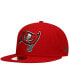 ფოტო #1 პროდუქტის Men's Red Tampa Bay Buccaneers Team Basic 59FIFTY Fitted Hat