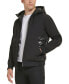 Фото #4 товара Men's Mixed Media Soft Shell Hooded Jacket