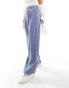 Фото #4 товара ASOS DESIGN wide leg dad trouser with linen in blue