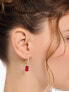 Фото #2 товара Thomas Sabo CR726-414-10 Gold single hoop earrings w. red Goldbears