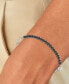 ფოტო #2 პროდუქტის Black Spinel Open Link Bracelet (4 ct. t.w.) in Sterling Silver