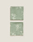 Фото #4 товара Washed cotton floral napkins (pack of 2)