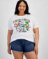 Фото #1 товара Trendy Plus Size Friends Forever Graphic T-Shirt
