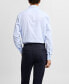 ფოტო #2 პროდუქტის Men's Regular-Fit Cotton Striped Dress Shirt