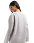 ASOS DESIGN supersoft oversized V neck jumper in lilac