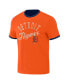 Фото #2 товара Men's Darius Rucker Collection by Navy, Orange Detroit Tigers Two-Way Ringer Reversible T-shirt