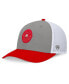 ფოტო #1 პროდუქტის Men's Gray/Red Maryland Terrapins Rob Trucker Adjustable Hat