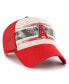 ფოტო #3 პროდუქტის Men's Cream, Red Los Angeles Angels Breakout MVP Trucker Adjustable Hat