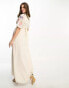 Фото #2 товара Hope & Ivy Maternity embroidered floral maxi dress in ivory