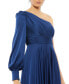 ფოტო #3 პროდუქტის Women's Ieena One Shoulder Bishop Sleeve Flowy Gown