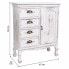 Hall Table with Drawers Alexandra House Living White Paolownia wood 30 x 80 x 65 cm