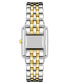 ფოტო #3 პროდუქტის Women's Quartz Two-Tone Alloy Bracelet Watch, 24mm