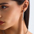 Long bronze earrings with zircons Bianca RZBI26