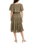 Фото #2 товара Maison Tara Tiered Linen-Blend Midi Dress Women's