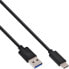 Фото #1 товара InLine USB 3.2 Gen.1x2 Cable - USB-C male / USB-A male - black - 0.3m